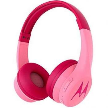 Motorola Squads 300 - Auriculares Bluetooth para Niños - 24hrs - Volumen limitado 85dB, Flexible y duradero, Protección auditiva y función para compartir música, Cojín antialérgico