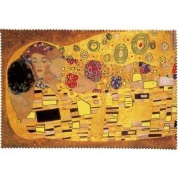 Fridolin 18871 Klimt le Baiser-Paño de Limpieza para Gafas Muselina, 18 x 12,5 x 1 cm