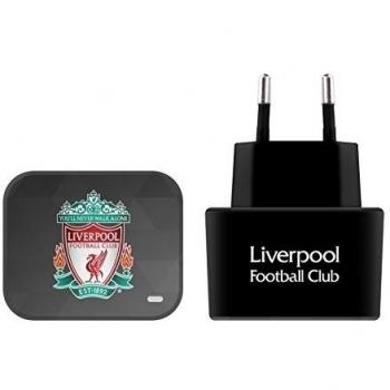 Official Liverpool Football Club Black Geometric Crest & Liverbird Black EU Charger & Micro-USB Cable for Huawei Stream S 302HW