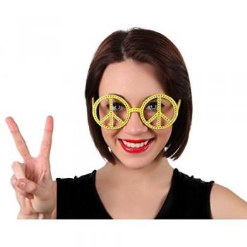 Atosa  - Sol. gafas hippie c. brillantes amarillo