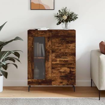 Aparador de madera de ingeniería 69,5x34x90 cm, Mueble de Almacenaje de Salón, Armarios con Puertas, Cajón de Madera, Buffet para salón Moderno, Armario Auxiliar,