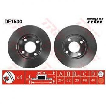 TRW Automotive AfterMarket DF1530 TRW, negro