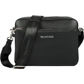 Valentino Marnier Zipped Shoulder Bag VBS5XQ05, 26 cm, Black