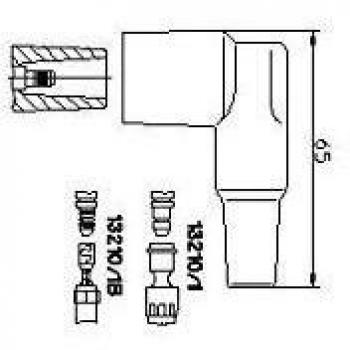 BREMI 13210/1 Conector, distribuidor de encendido