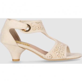 Sandalias Abiertas Mujer Oro CHIKA 10 NEW AMIRA 02 con cierre ajustable y talonera cerrada