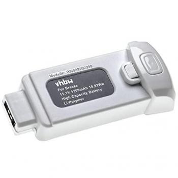 Batería recargable Vhbw para dron Yuneec FCA105001 (1700 mAh, 11.1 V, polímero de litio)