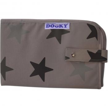 Dooky 3-in-1 Changing Pack Grey Stars, cambiador para llevar