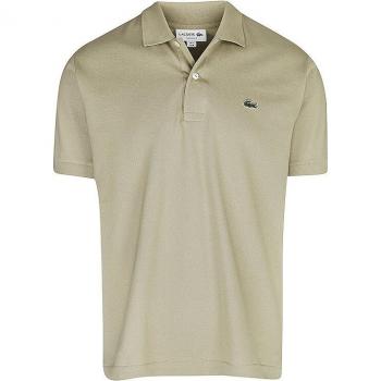 Lacoste Men's S/S Classic Fit Polo Shirt (Beige) - Size: 48/Regular, Timeless Beige Polo Shirt - Size: 4XL