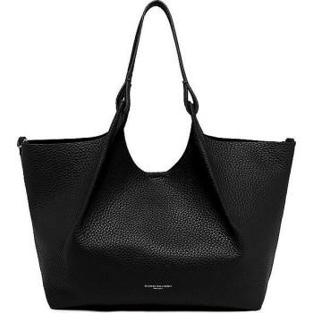 Gianni Chiarini Dua Hobo Bag - Black Leather Tote with Shoulder Strap and Pouch