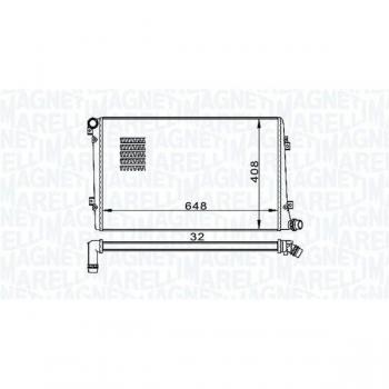 Radiador de refrigeración del motor MAGNETI MARELLI 350213157300