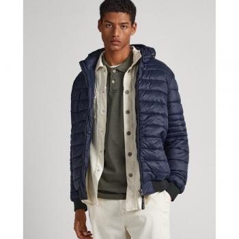 Chaqueta Pepe Jeans Billy para Hombre con Capucha Ajustable en Color Azul Marino