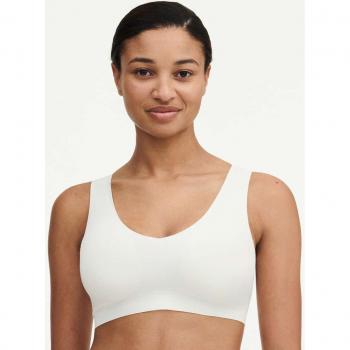 Chantelle Softstretch V-Neck Wireless Padded Crop Top - Cream XS/S