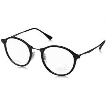RAYBAN 0rx 7073 2077 49, Monturas de Gafas Unisex-Adulto, Matte Black