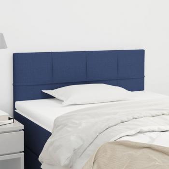 Cabecero de tela azul 90x5x78/88 cm Vidaxl