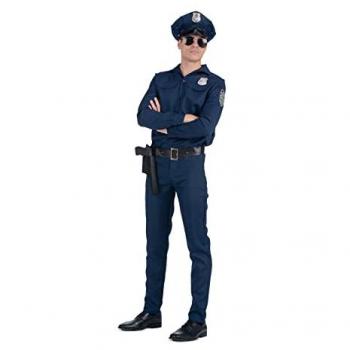 Disfraz de Policía para Adultos My Other Me - Incluye gorra, camisa, pantalón y cinturón con pistolera - Talla XL