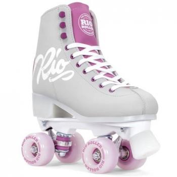 Rio Roller Patines 4 Ruedas Script Gris-Lila L Unisex Adultos Multicolor 42