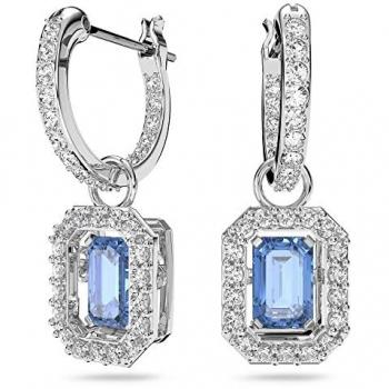 Swarovski Millenia Octagon Cut Blue Earrings