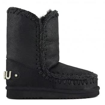 MOU Eskimo 24 Rhinestones Black Winter Boots for Women, Size 41 EU / 11 US / 8 UK / 8.5 UK
