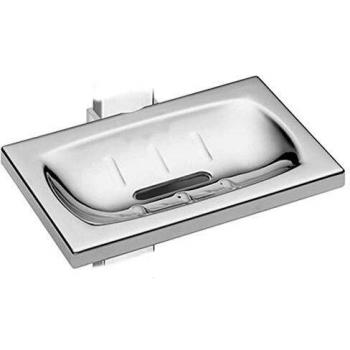 Portasabonera de Vetro para Asta Saliscendi Modelo Level Paffoni Cromado