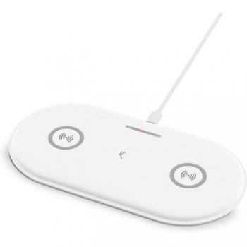 Base de carga inalámbrica 2en1 Ksix 15 W