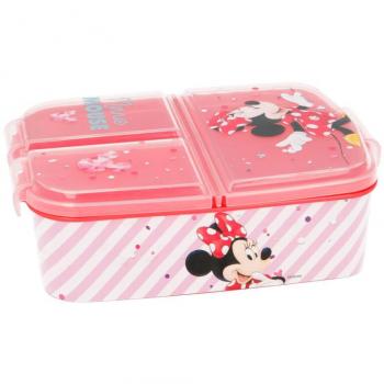 Lonchera Minnie Mouse Infantil con Compartimentos y Licencia Oficial