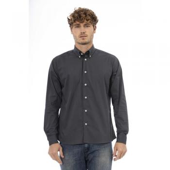 Baldinini Trend Gray Cotton Shirt - XL