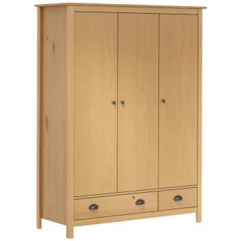 Armario de 3 puertas Hill 127x50x170 cm madera maciza de pino