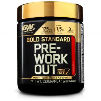 Optimum Nutrition Gold Standard Pre-Workout Pre-Entreno, Ponche de Frutas - 330 g