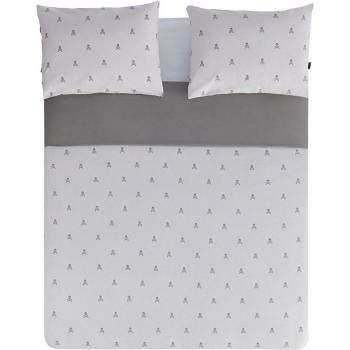 Set de cama beige & khakhi con calaveras Scalpers Home