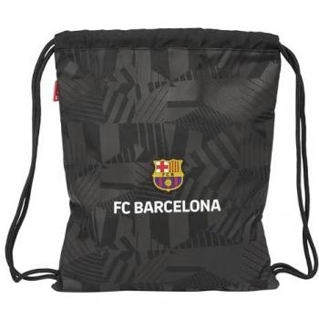 Mochila Saco Deportivo F.C. Barcelona Black, 35 x 40 x 1 cm, cierre de cordones, cómoda y versátil, ideal para niños de diferentes edades, calidad y resistencia