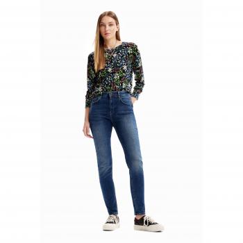 Desigual Blue Cotton Slim Fit Skinny Jeans for Women - Size XL (W42)