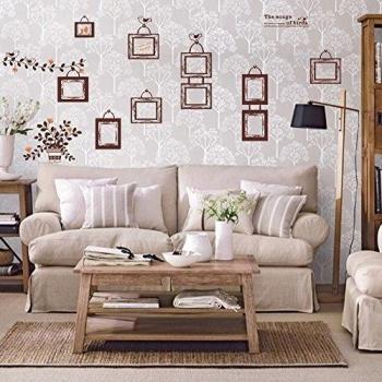 La sala de estar con trasfondo transparentem Film que puedan retirarse, y de manera que usted, en la pared, 60*90cm braun