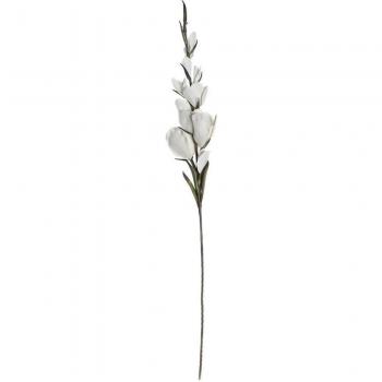 ?rbol Blanco Decorativo con Flores Eva 15x8x125 cm