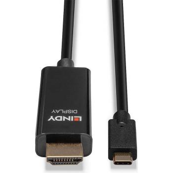 Adaptador de cable de vídeo USB Tipo C a HDMI tipo A (Estándar) 10 m Negro