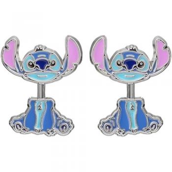 Pendiente Disney de Lilo & Stitch - Stitch - para Mujer - Plateado, Pendientes Stitch cuelga Lilo&Stitch Disney Peers Hardy, Pendientes Stitch Cuerpo Colgando