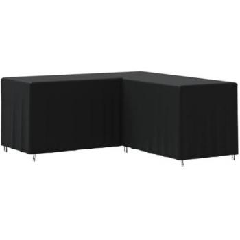 Cubiertas de sofá forma L 2 uds tela Oxford 420D 215x215x80 cm