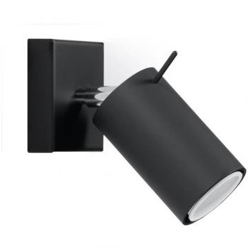 Aplique de pared RING negro GU10 LEDBOX