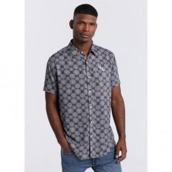Camisa negra de manga corta para hombre de Victorio & Lucchino