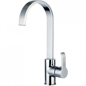 Clever 98190 Grifo de Cocina Monomando Caño Tubo Caiman, Xtreme, Cromado