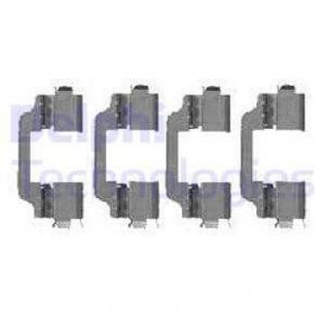 Kit de accesorios, pastillas de freno de disco DELPHI LX0458