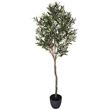 Planta Artificial Olivo 150 Cm Nortene - Plantas Artificiales Realistas para Decoración de Hogar y Oficina, Planta Grande Ideal para Ambientes Modernos