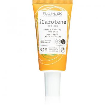 FlosLek Laboratorium Beta Carotene Eye Cream for Eye Bags and Wrinkles with Caffeine 30 ml