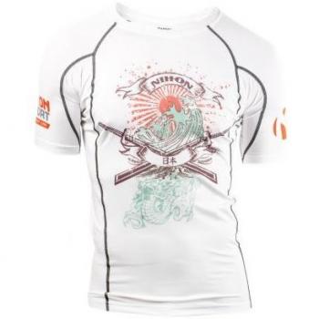 térmica Camiseta ajustada Samurai Hombres color blanco tamaño xxl