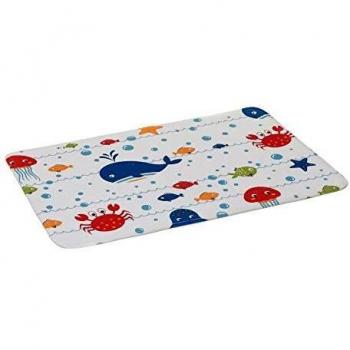 Alfombra de baño Azul de Microfibra de 45x70 cm - LOLAhome