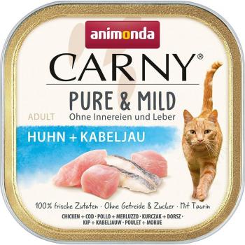 animonda Carny Adult Pure & Mild 32 x 100 g - Pollo + bacalao