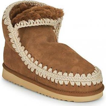 Mou Eskimo 18 Women's Winter Boots, Beige/Brown Leather, Size 9 US