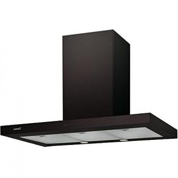 Cata Modelo SYGMA 900 BK | 3 velocidades de extracción | Campana extractora Cocina 790m3/h-320m3/h | Acabado en Negro | [Clase de eficiencia energética C], Acero Inoxidable, 90 cm