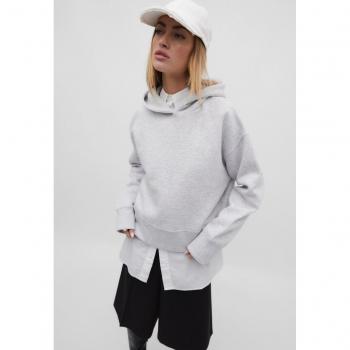 Stradivarius Essential Grey Melange Hoodie XL