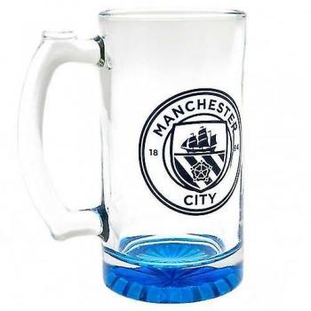 Caneca de Cerveza Manchester City FC Crest Claro/Azul One Size