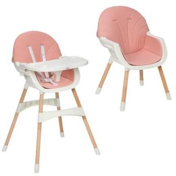 MS Mika - Trona Para Bebe Mika, Convertible En Silla - 2 En 1 - Doble Bandeja, Evolutiva Y Segura, Unisex